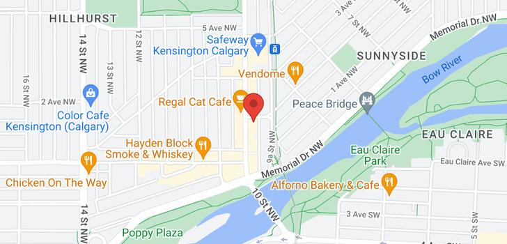 map of 304 1087 2 Avenue NW